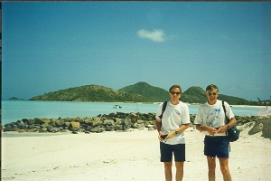 on the beach