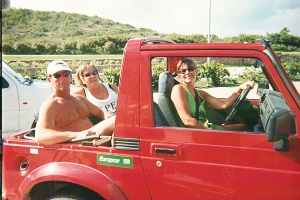 Topless jeep