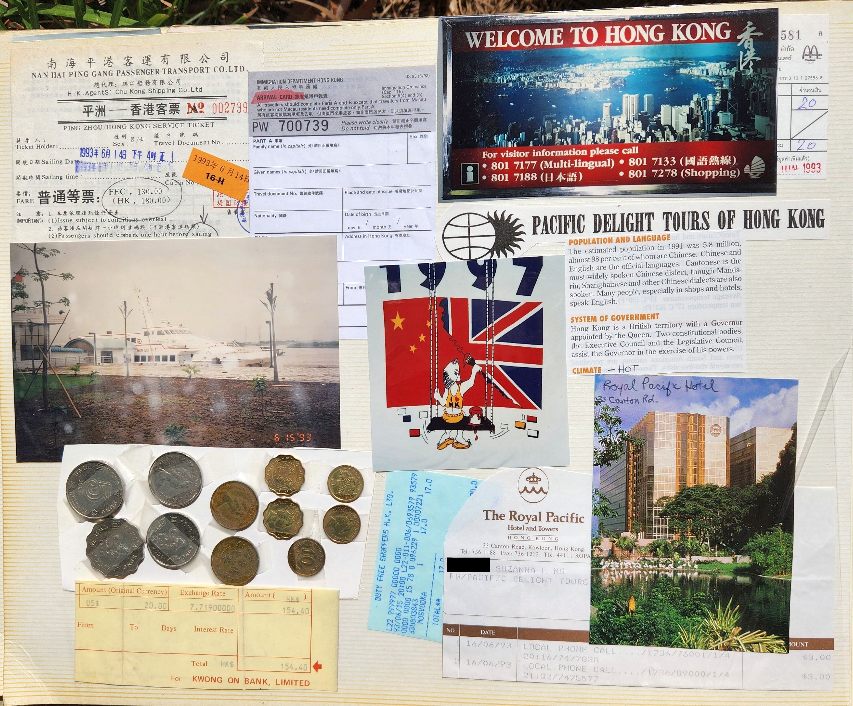 1993 Suzanna Travels to Asia