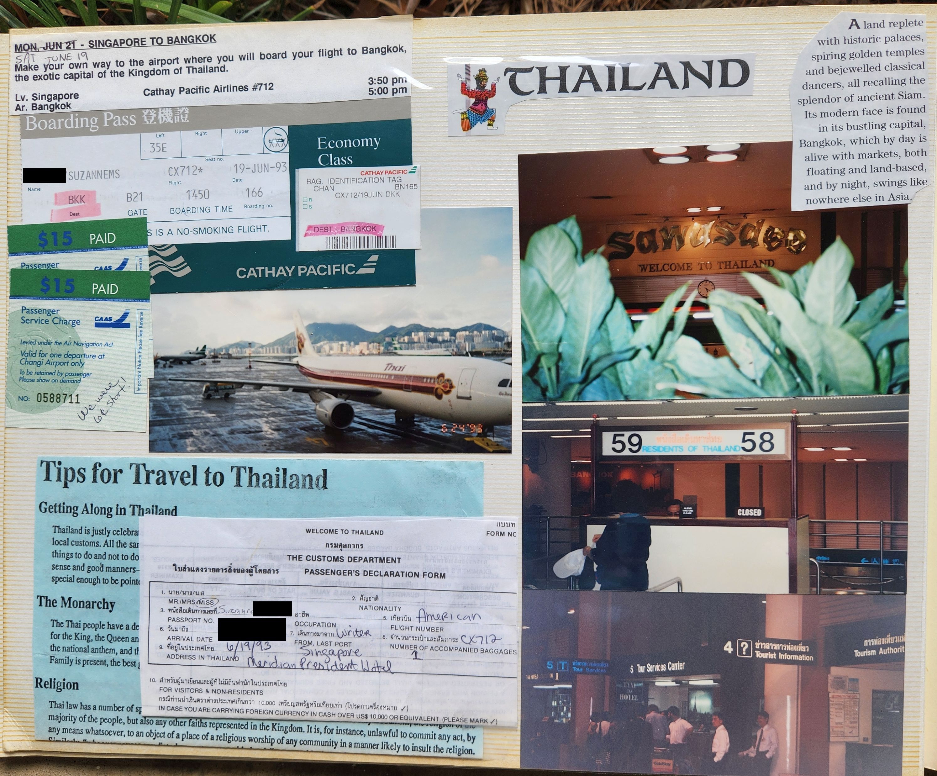 1993 Suzanna Travels to Asia